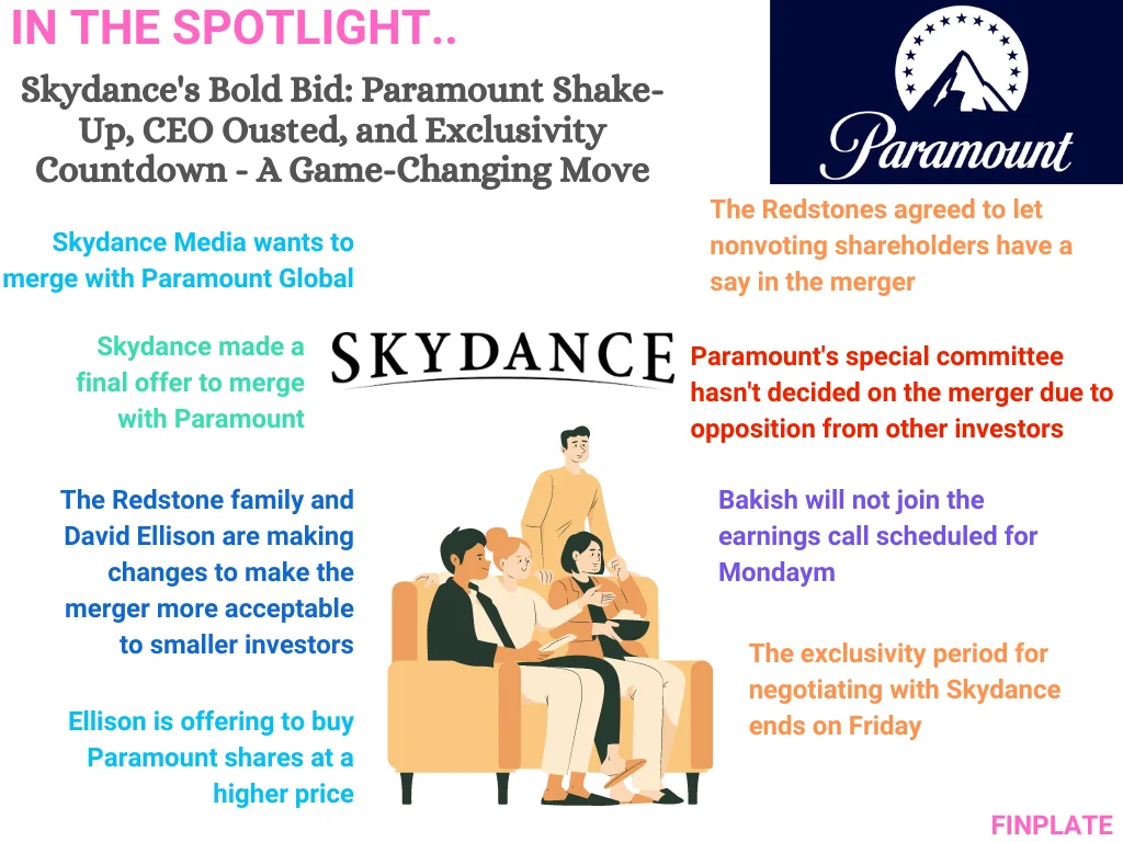 skydance's bold bid: paramount shake-up, ceo ousted, and exclusivity countdown - a game-changing move summary