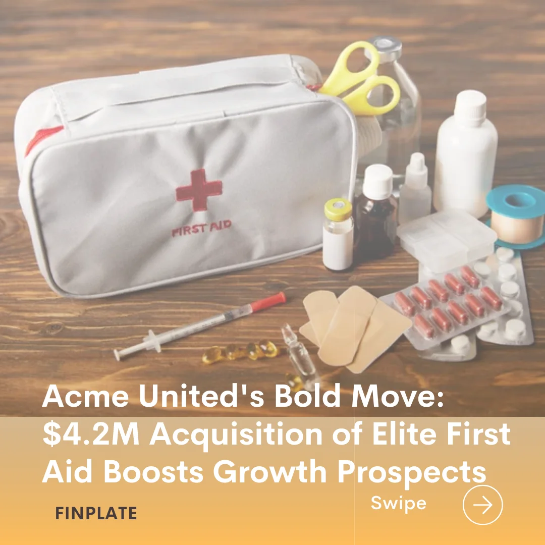 acme united's bold move: $4.2m acquisition of elite first aid boosts growth prospects summary