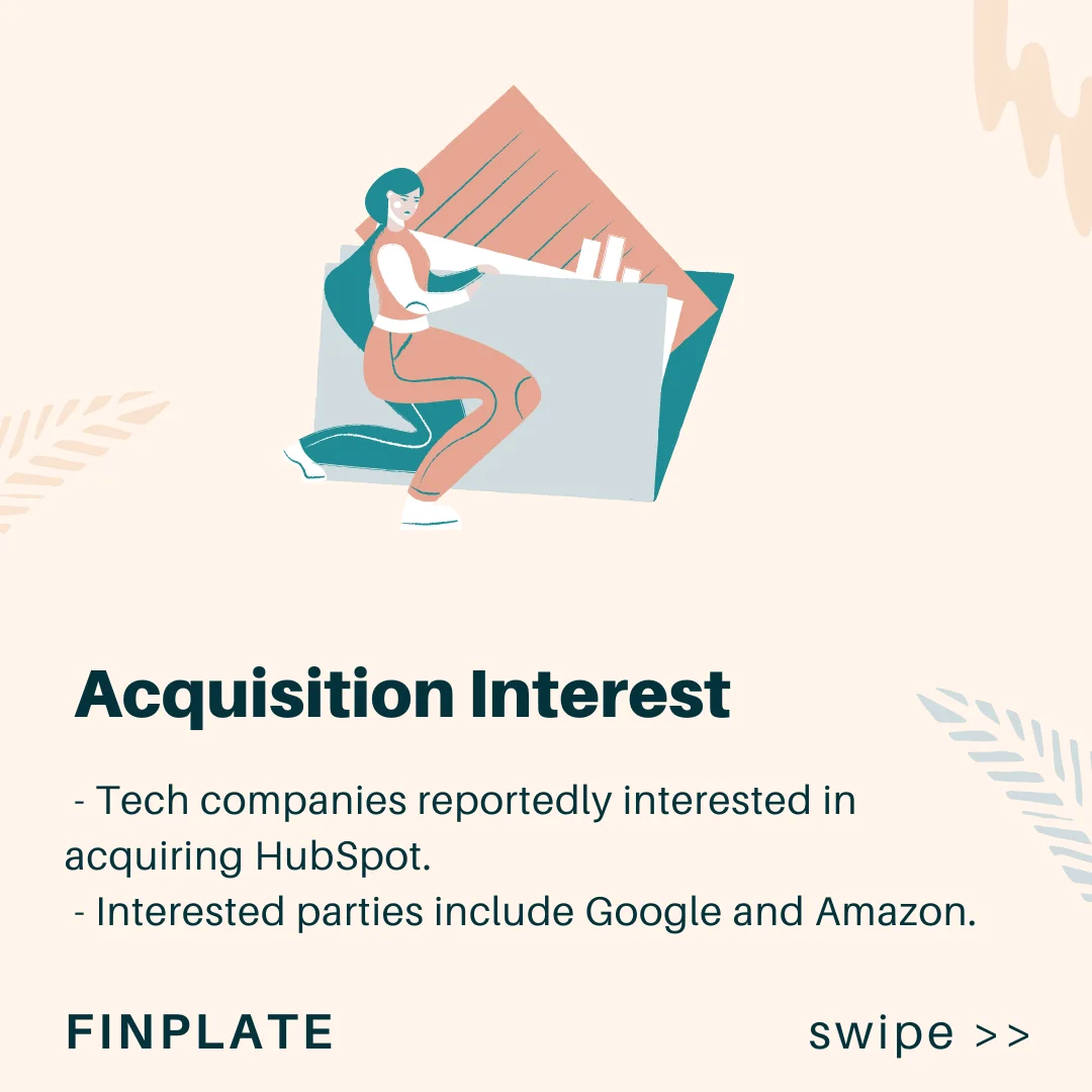 hubspot's strategic moves: exciting acquisition talks involving google and amazon amid 9% stock surge summary