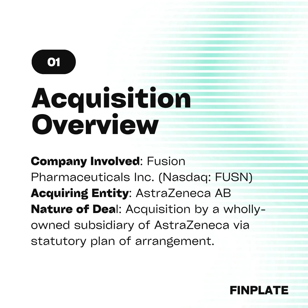 transformative $2.4 billion acquisition: astrazeneca revolutionizes cancer treatment with fusion pharmaceuticals summary