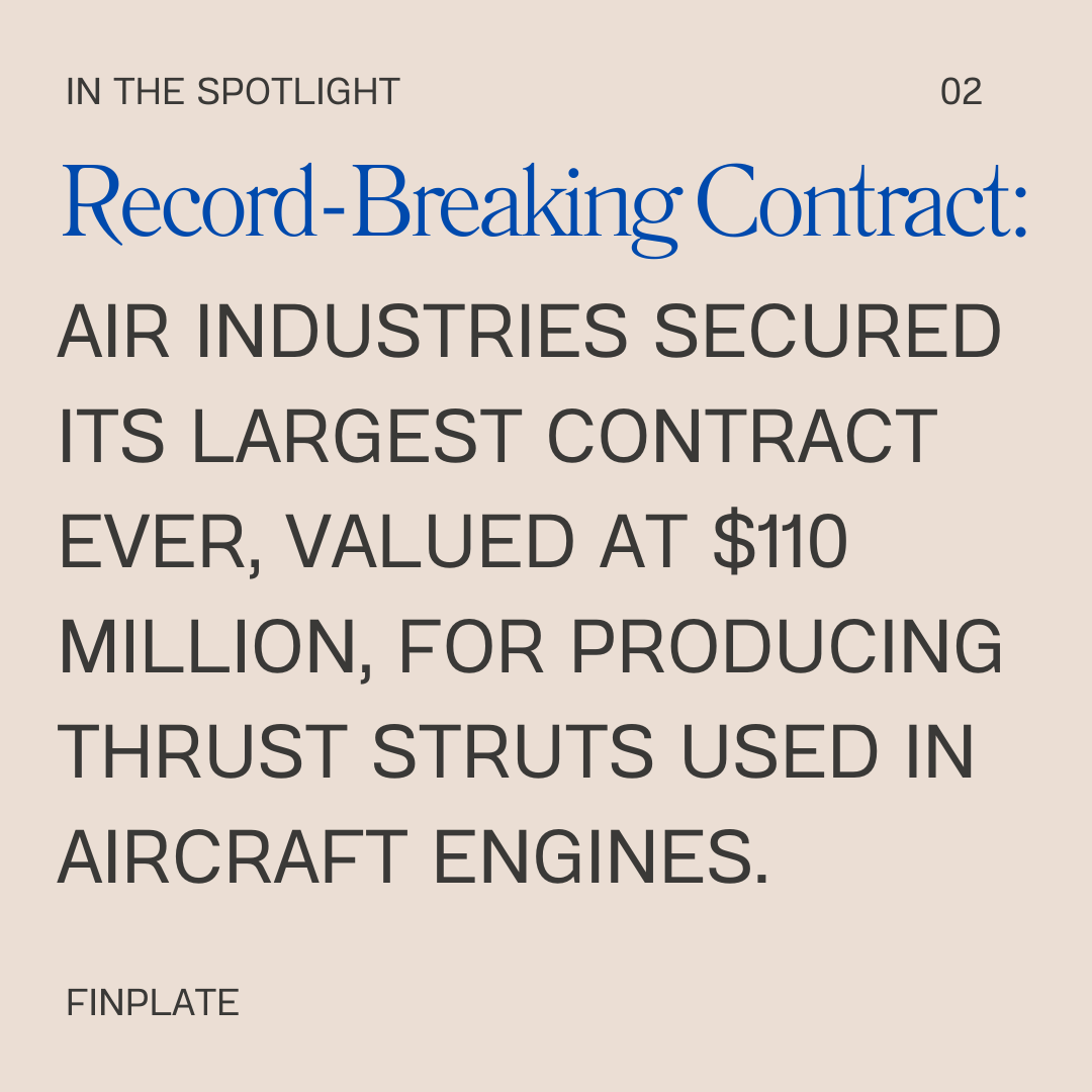 Air Industries Soars: $110M Huge Deal, Hits 52-Week High! Summary