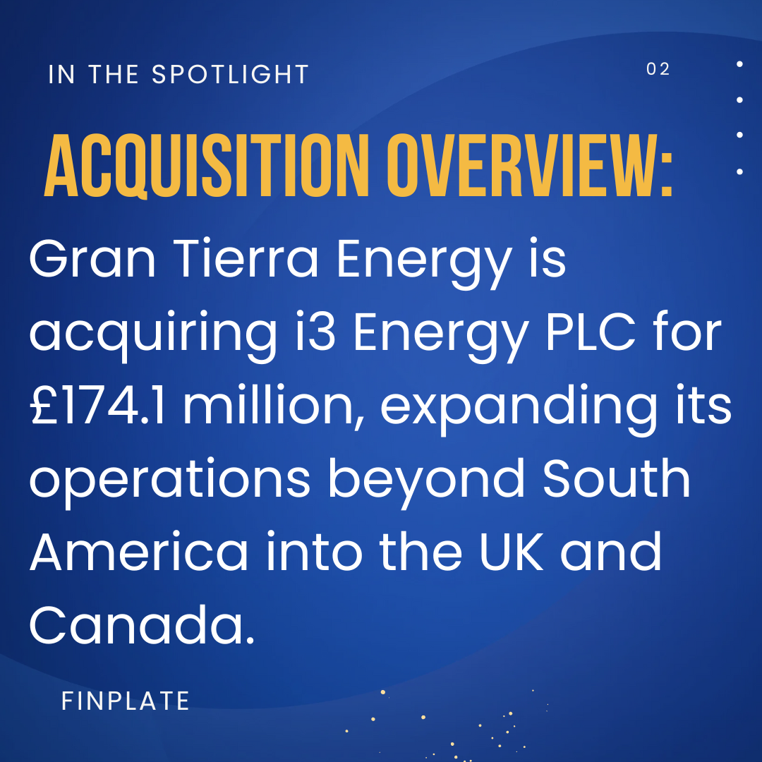 Gran Tierra's $220M i3 Energy Buyout Promises Massive Upside Summary