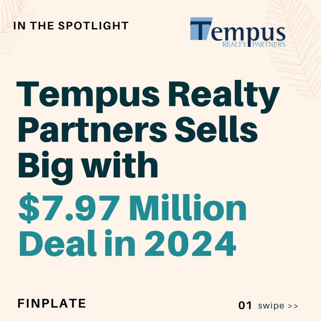 Tempus Realty Partners Sells Big with $7.97 Million Deal in 2024 summary